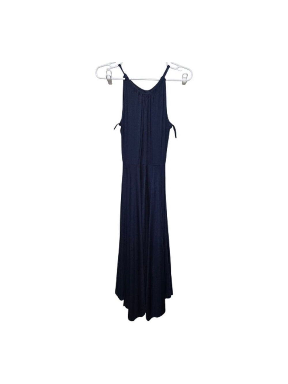 GAP NWT Comet Blue Halter Handkerchief Hem Maxi Dress XS